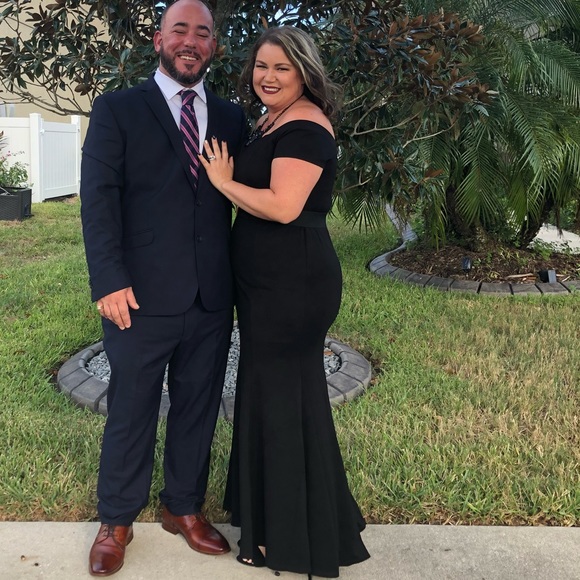 Torrid Black Ball Gown- size 14 - Picture 2 of 3